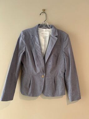 Banana Republic Women's Pale Blue Single-Button Blazer